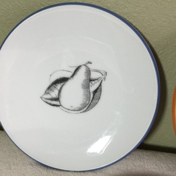 FITZ & FLOYD set of 3, SALAD PLATES FRUIT MOTIF - Picture 4 of 6